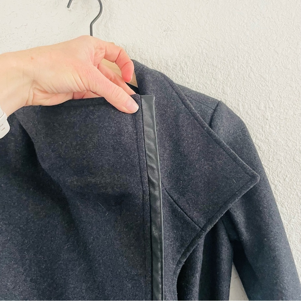 Michael Kors Dark Grey Wool Side Zip Coat - image 7